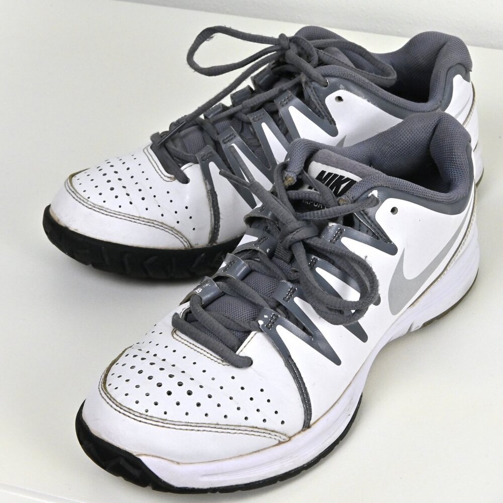 Vintage Nike Vapor Court Leather Athletic Tennis Lace Up White Sneaker US8 UK5.5